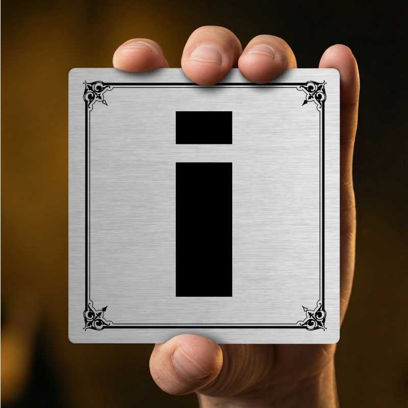 Informace, 80x80mm, stříbrná, Arizona